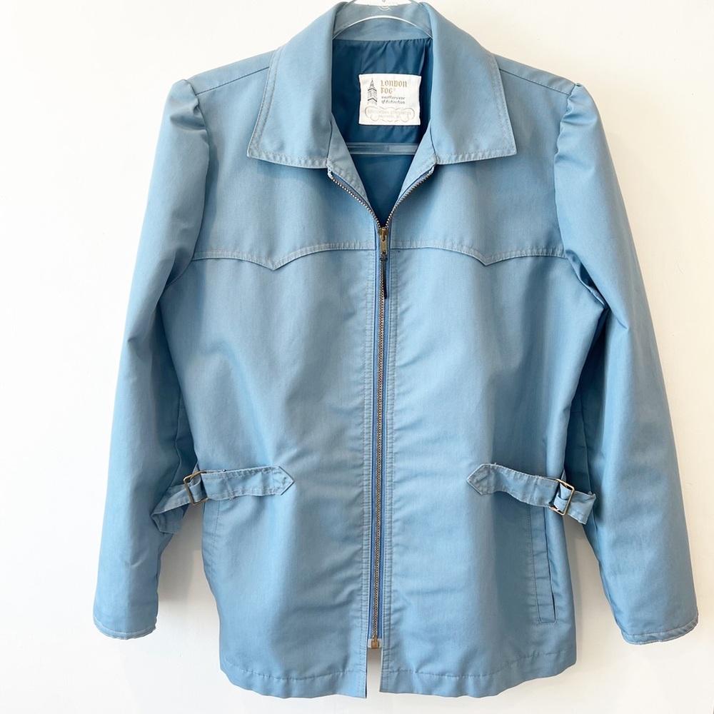 London Fog Vintage Rain Jacket in‎ Blue